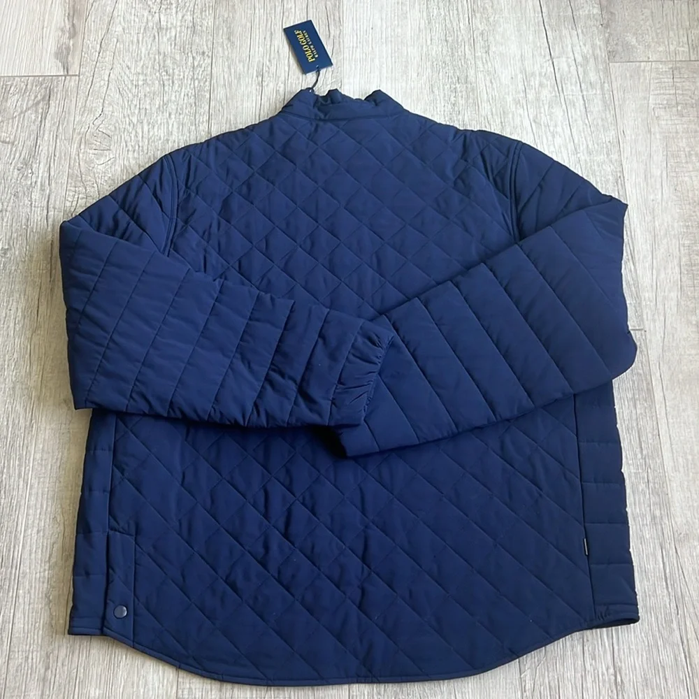 Polo‎ Ralph Lauren Golf Diamond Quilted 1/4 Zip Mockneck Pullover Jacket XXL